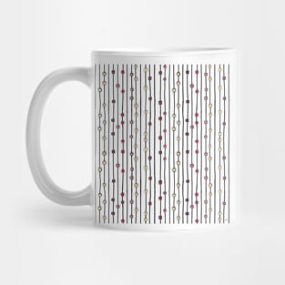 Geometric Line Art Pattern - Vertical Retro Sunrise Mug